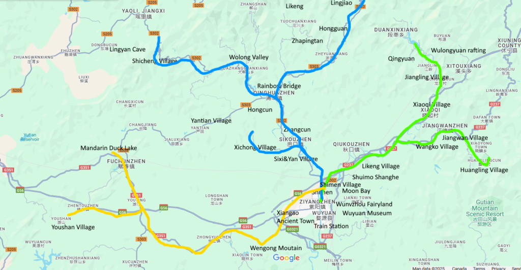 Wuyuan Travel Map